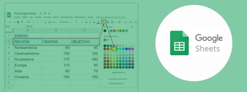 Google Sheets la hoja de calculo de google